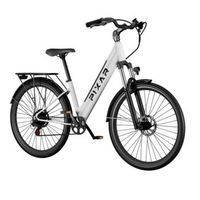 bicicleta electrica pixar cruiser 250w 36v 128ah 275x2 frenos de disco blanco