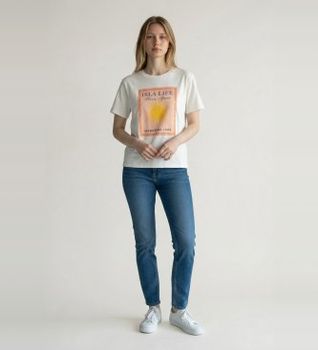 Weekend Max Mara para mujer. 2615971032600 Camiseta Pantera blanco roto (XL), Casual, Algodón, Manga corta
