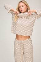 hunkemoller pyjama top loose jersey blanco