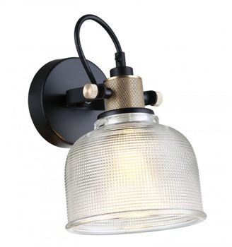Aplique metal y vidrio  23 cm