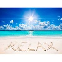 fotomural vinilo playa relax 350 x 250 cm