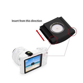 Nivel de zapata para cámara DSLR con cubierta y protectores de montaje nivel de burbuja Compatible con Canon Sony Nikon