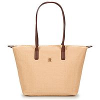 tommy hilfiger bolso popette tote raffia para mujer