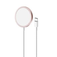 puro cusbcmag1rose cargador inalambrico usb-c magsafe rosa 15w