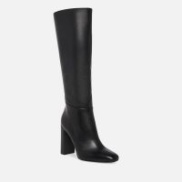 steve madden womens ally faux leather heeled knee high boots - uk 8