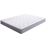 colchon de muelles 160x200 firmeza h3 ergonomico tela y metal blanco