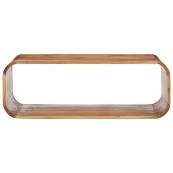 Mesa De Centro，mesa Auxiliar，mesa De Café De Madera Maciza De Acacia 90x50x30 Cm