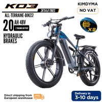 bicicleta electrica kimdyma k03 26 48v 20ah bateria extraible motor dual de 250w neumaticos gruesos 2640 frenos hidraulicos bicicleta electrica todoterreno 25kmh motocicletas electricas