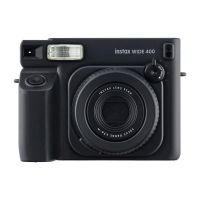 camara instantanea fujifilm instax wide 400 flash lcd retardador negra