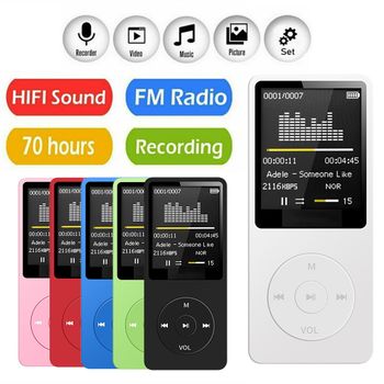 Reproductor de MP3 portátil, grabación recargable, medios de conducción de ruido, juego de música deportiva de bolsillo sin pérdidas con micrófono, Walkman Machine
