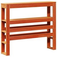 cabecerorcabecero camarpanel de cabecera con estantes madera maciza pino marron 75 cm