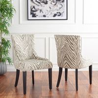 set de 2 sillas de comedor en madera de abedul cebra gris