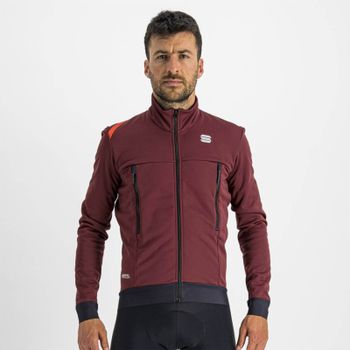 Sportful Fiandre Warm Jacket - M - Red Wine