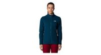 forro polar the north face 100 glacier full zip azul para mujer