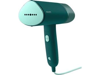 Cepillo de vapor y plancha Philips STH3020/70, Plancha Vapor Serie 3000, 1000 W, 2 bar, Placa Metálica, Compacta Plegable, Verde