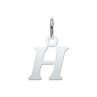 colgante de plata 925 letra h