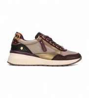 carmela para mujer 16244206-burdeos zapatillas de piel 162442 marron 37 3 a 5cm cremallera casual