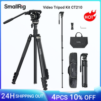 kit de tripode de video smallrig ct210 monopie de tripode para camara de video de 75 con -15    cabezal de liquido de base niveladora para dslr videocamara -4475