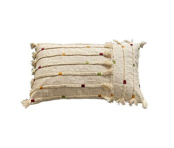 Funda de cojín de algodón hupa 30x50 natural