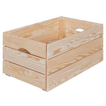 Caja de Almacenaje Apilable en Madera Maciza Inter Link
