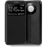 funda cool flip cover tipo libro cuero sintetico negro para honor magic 8 lite y x9d