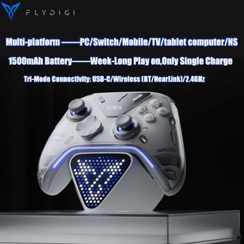 En stock: Control inalámbrico oficial Flydigi Apex 5 versión global 2 mejorada, multiplataforma para PC/NS/móvil/tableta