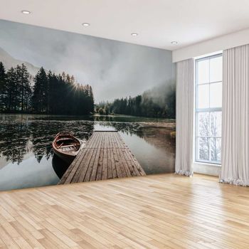Papel pintado mañana con niebla 364x270cm