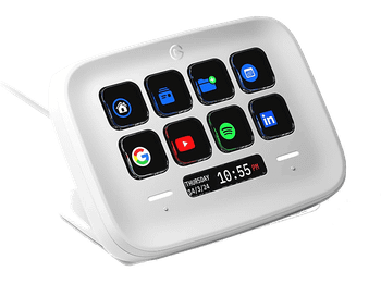 REACONDICIONADO Seminuevo Muy bueno Controlador streaming - El gato TV Stream Deck Neo, USB, Touch Points, Soporte Ajustable, Infobar, Blanco