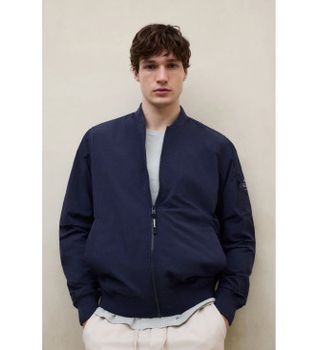 ECOALF para hombre. MCMGAJKWALE00428S26-161 Chaqueta Wale azul (L), Casual, Poliamida, Sostenible