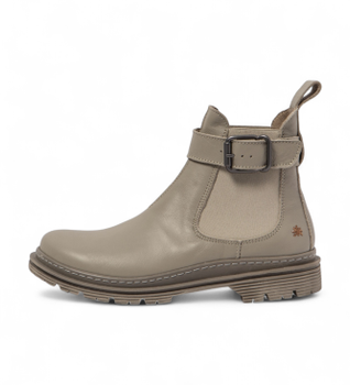 Art para mujer. 1189212SF003_020 Botines de piel 1892 Nappa Sesame/ Birmingham (37), Beige, Plano, 1 a 3cm, Casual