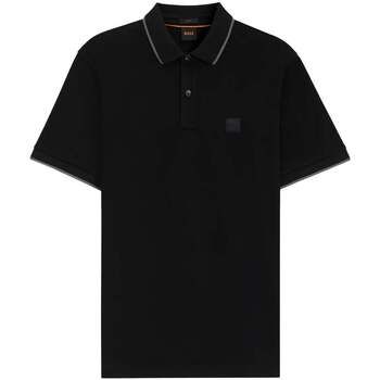 BOSS Polo Slim Fit Passertip Polo Shirt Black para hombre