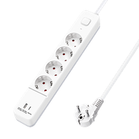 aigostar regleta alargador de 4 enchufes con cable de 15 metros e interruptor de usbtype c