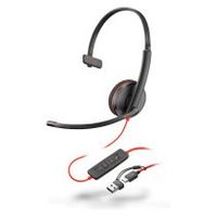 auriculares con cable hp poly blackwire c3210 monoaural usb-ca