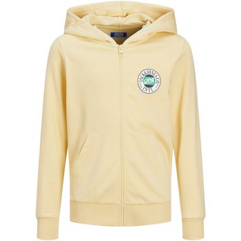 Jack & Jones Jersey 12254258 JORCOBIN SWEAT ZIP HOOD JNR ITALIAN STRAW para niño