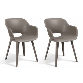 Sillas De Jardín Akola 2 Unidades Capuchino Keter