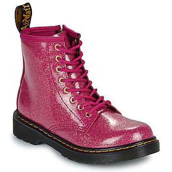 Dr. Martens Botines 1460 J Fuchsia Silver Nebula Glitter para niña