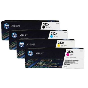 Original Multipack HP Colour LaserJet Pro MFP M476dn Printer Toner Cartridges (4 Pack) -CF380X