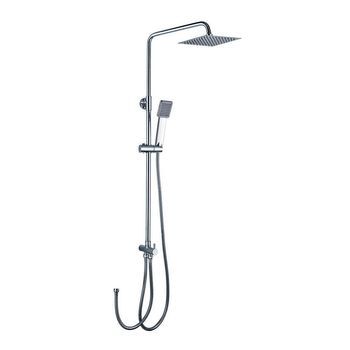 Kibath Columna Ducha Sin Grifería Ark Cuadrada De 80-120 Cm Acabado Cromo Brillo Fabricado En Latón