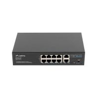 switch lanberg rsfe-8p-2ge-120 8 puertos gigabit poe no administrado rack 1u
