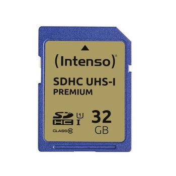 Tarjeta SD Intenso 32GB SDHC Clase 10 UHS-I 90 MB/s resistente