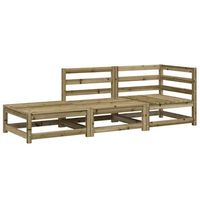 sofa de jardin con reposapies 2 plazas  sofa de exterior madera pino impregnada