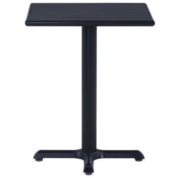 Mesa De Jardín，mesa Para Exteriores，mesa De Patio Negra 60x60x75 Cm