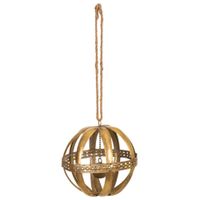 bola de metal dorado 20x20x23h cm