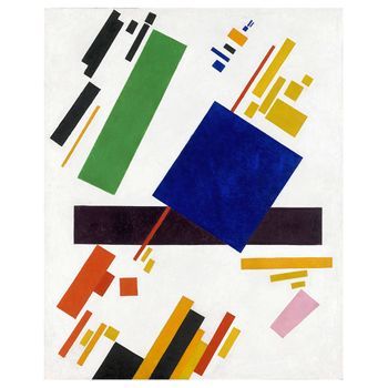 Legendarte - Cuadro Lienzo, Impresión Digital - Composición Suprematista - Kazimir Malevich - Decoración Pared Cm. 50x60