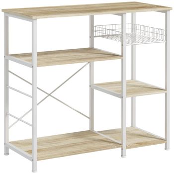 Estantería de cocina 90x40x84.5 cm roble