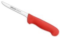 cuchillo deshuesador de acero inoxidable nitrum de 140 mm mango rojo