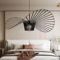 lampara colgante led moderna - e27 negra para comedor 140 cm zmh