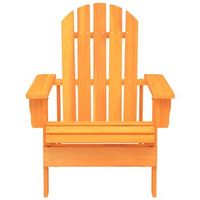 silla de jardin  silla de exterior  sillon adirondack madera maciza de abeto naranja