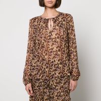 marant etoile daytonea printed chiffon blouse - fr 34uk 6