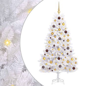 Árbol De Navidad Artificial 90 X 90 X 180 Cm Pvc Y Metal Vidaxl